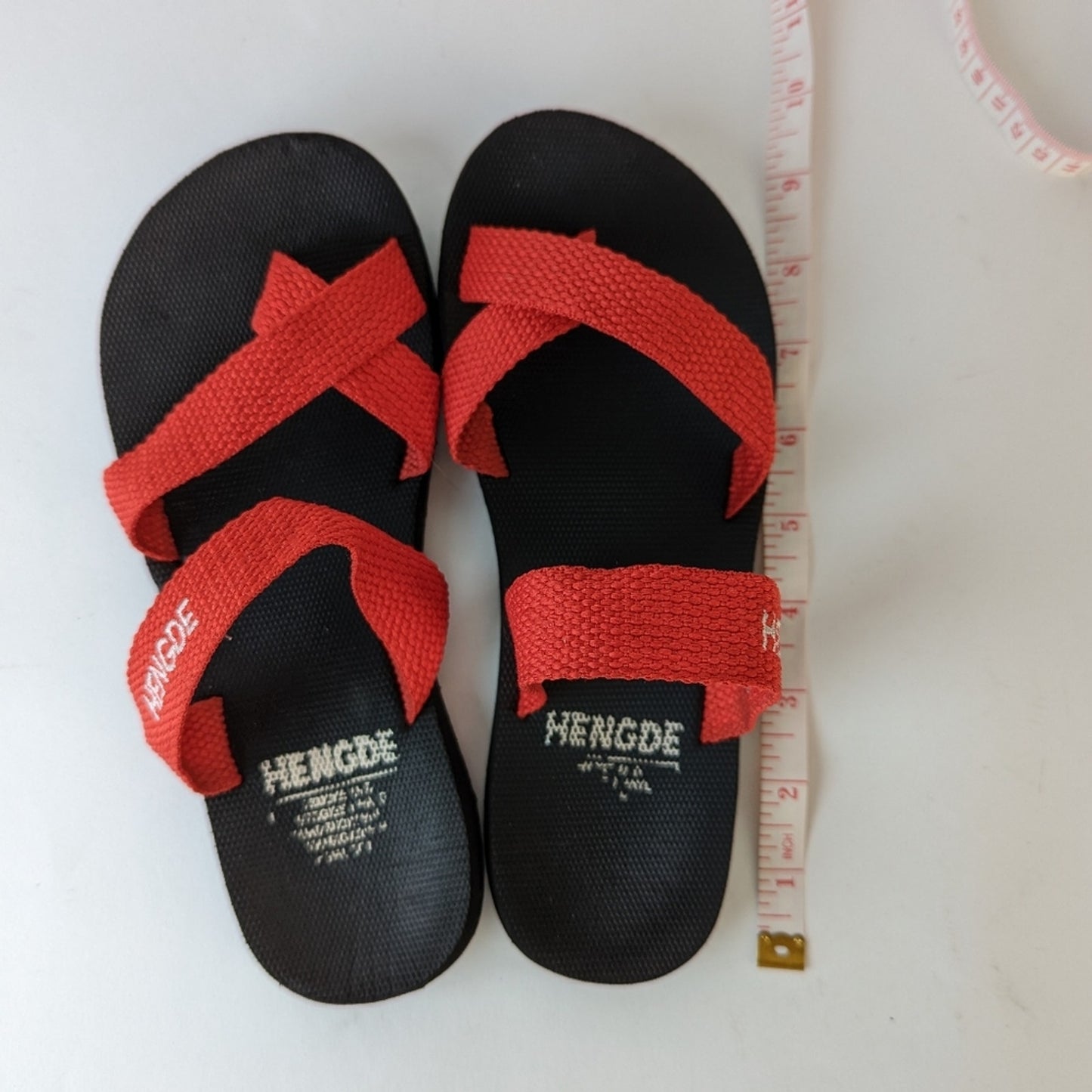 Red Strappy Sandals -7