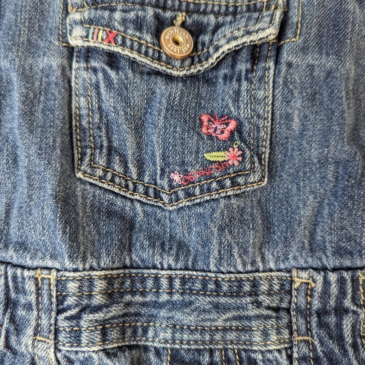 Osh Kosh Jean Overall Dress / 6X