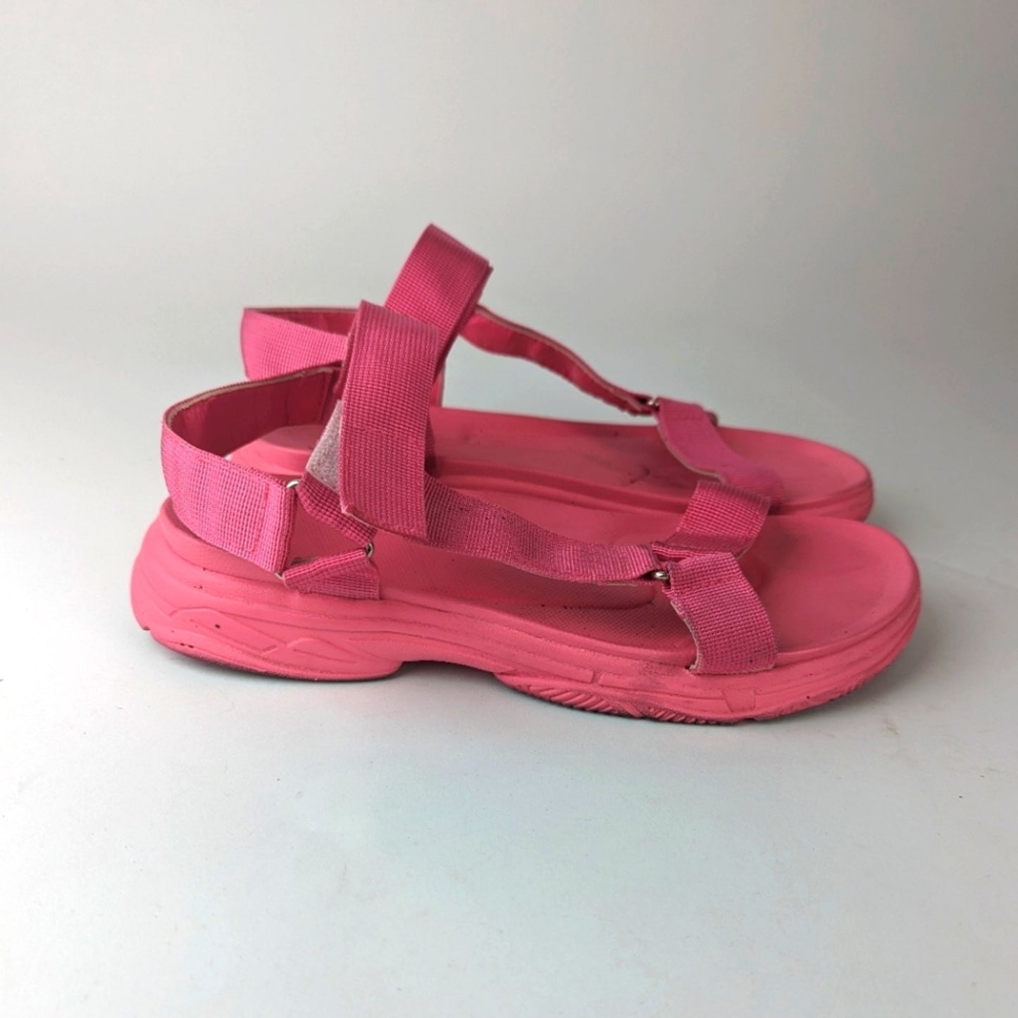 Hot Pink Strappy Sandals 41