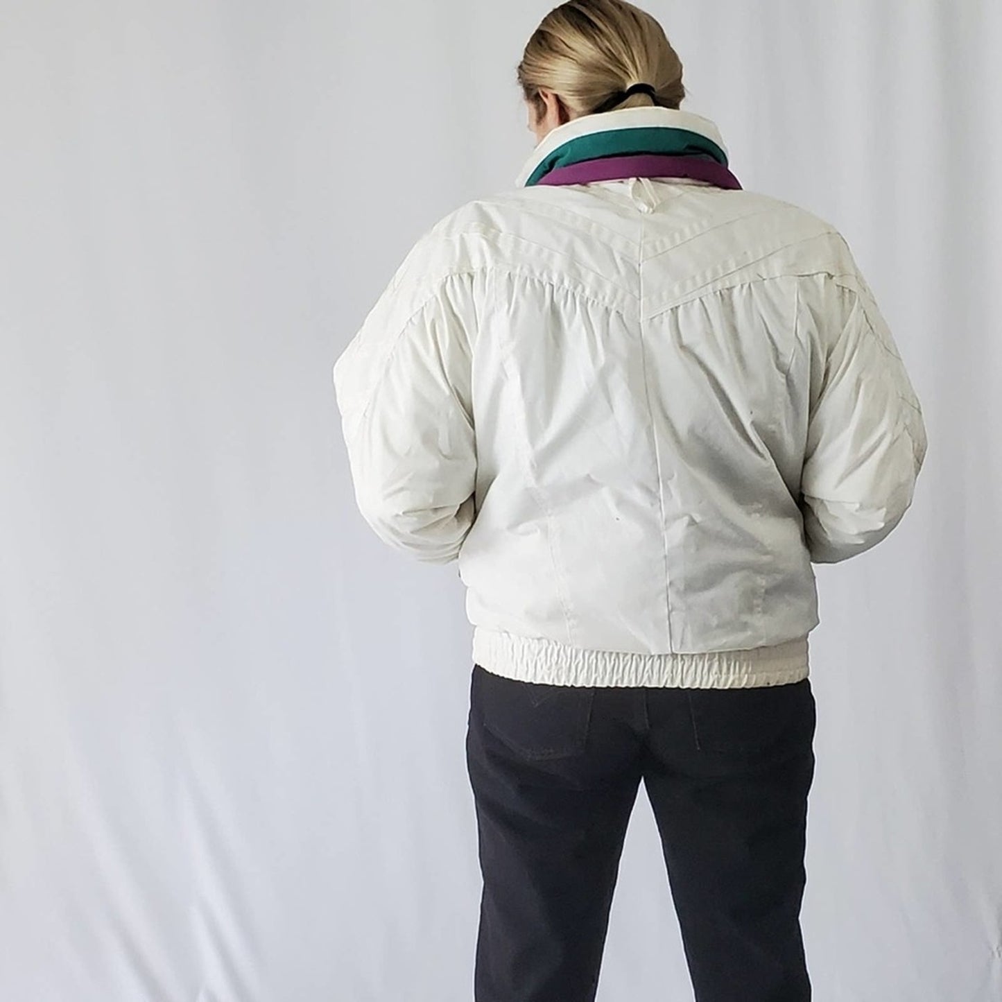 Vintage 80s - 90s Izzy Color Block Ski Jacket Coat