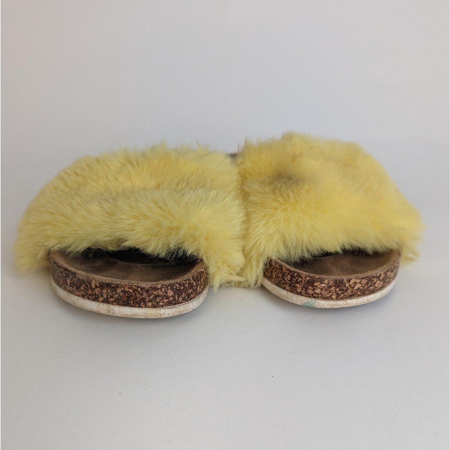 Soul Cork Fluffy Slides 9.5