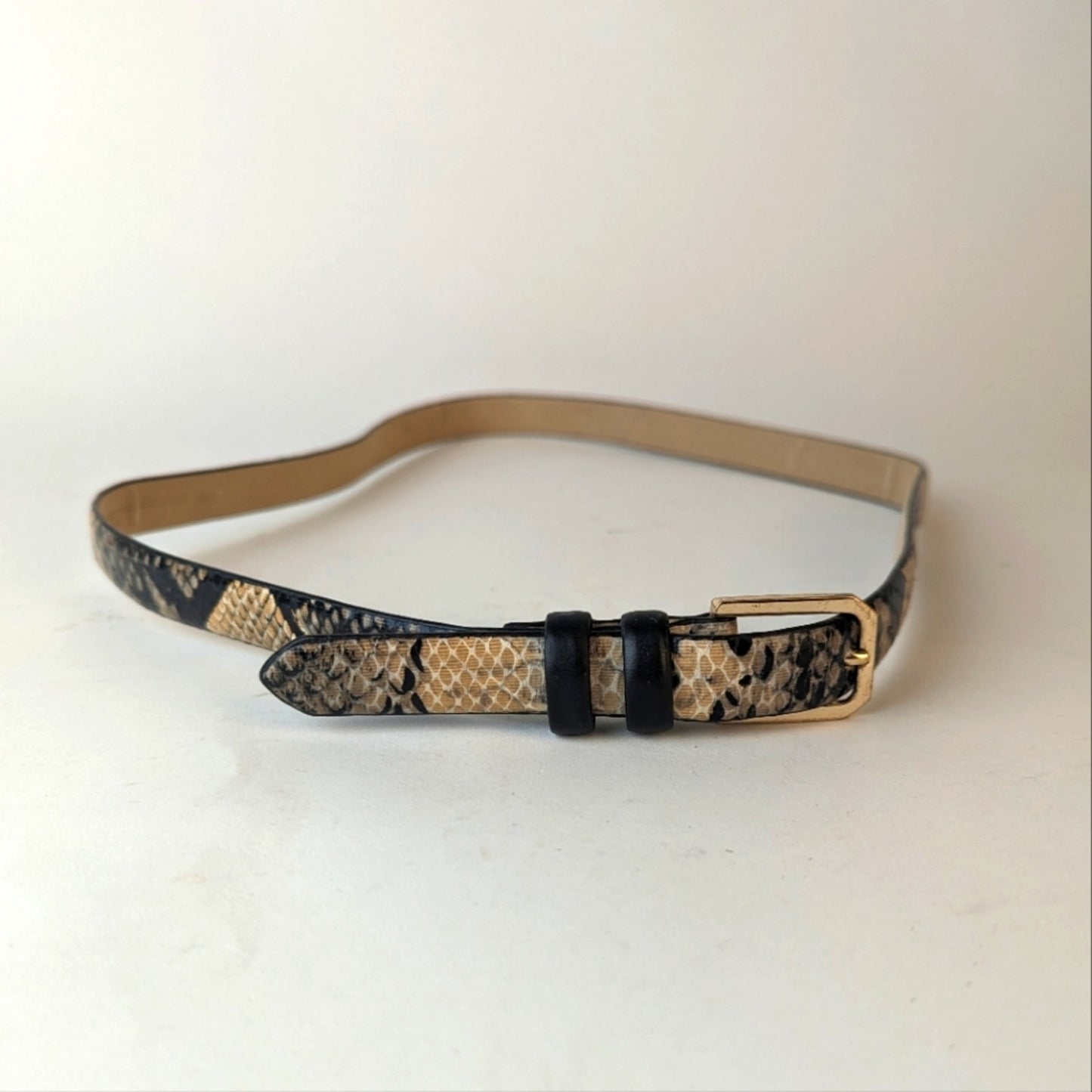 Faux Snake Skin Belt - 32"