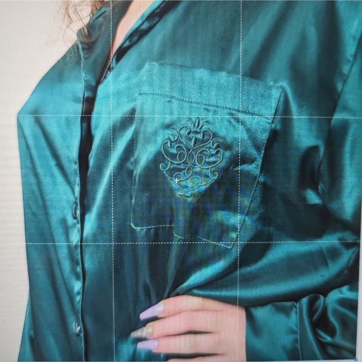 Vintage Victoria's Secret Silky Hunter Green Sleep Shirt - Large