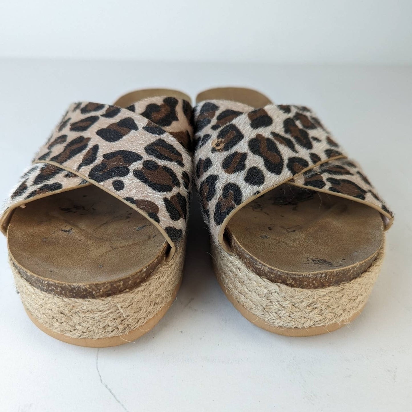 Women's Platform Leopard Print Espadrilles - 41