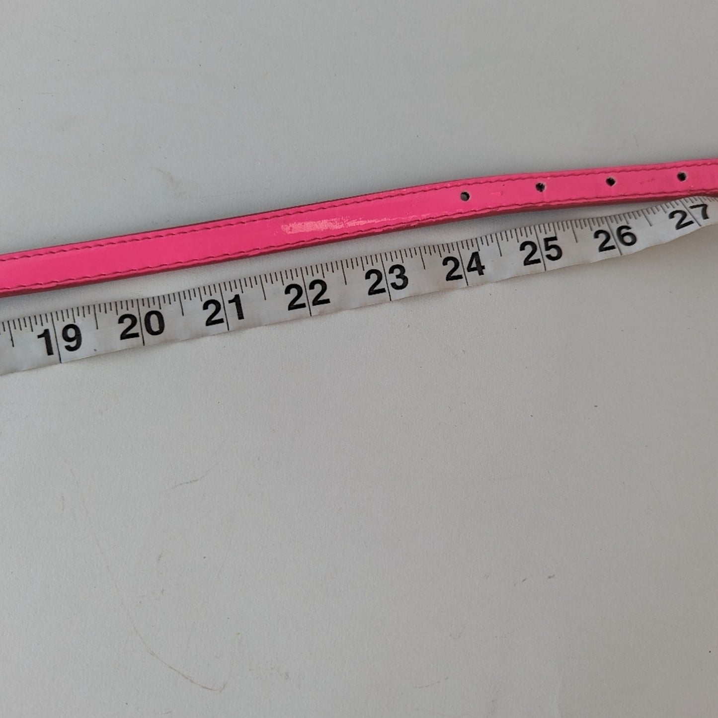 Hot Pink Skinny Belt / Large 24"