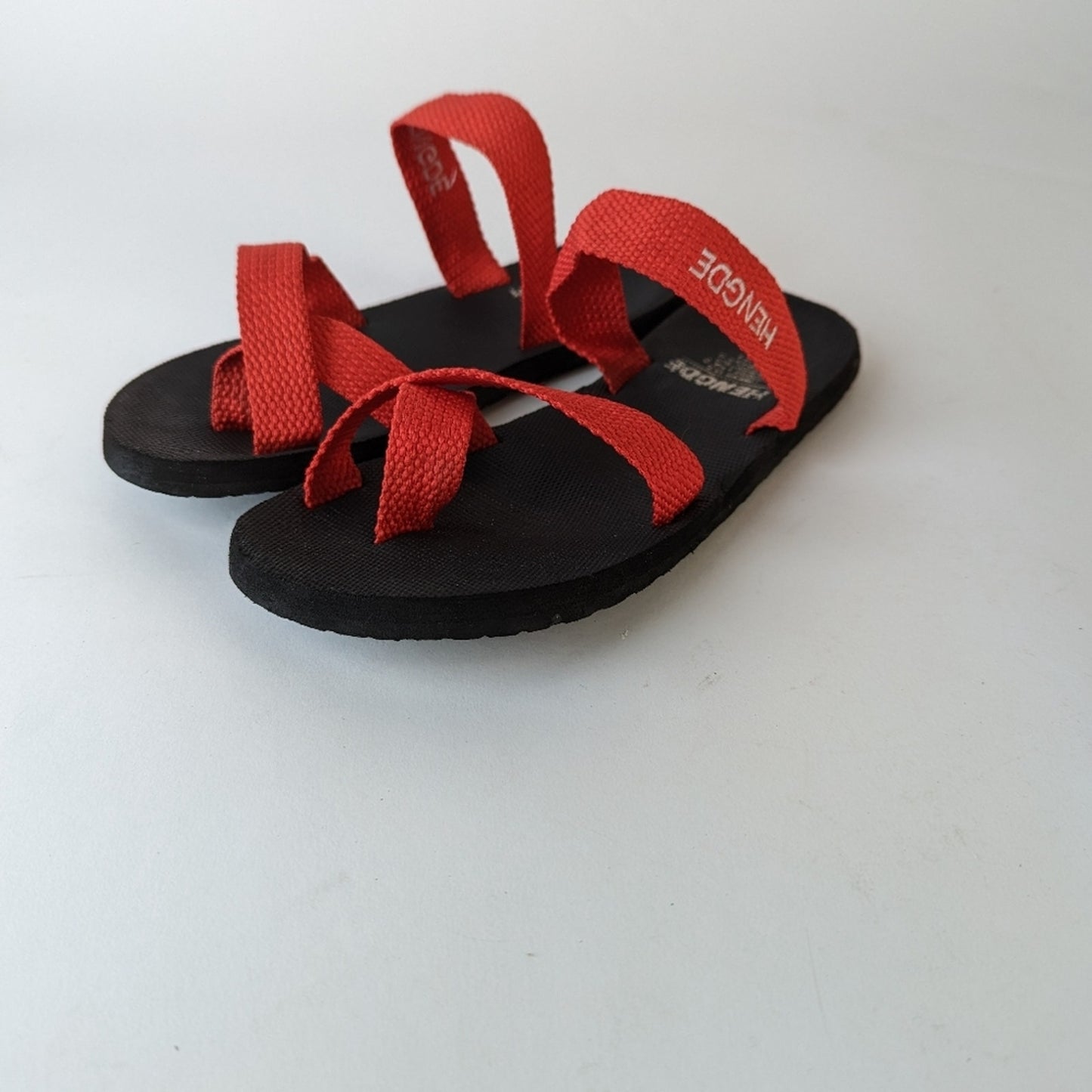 Red Strappy Sandals -7
