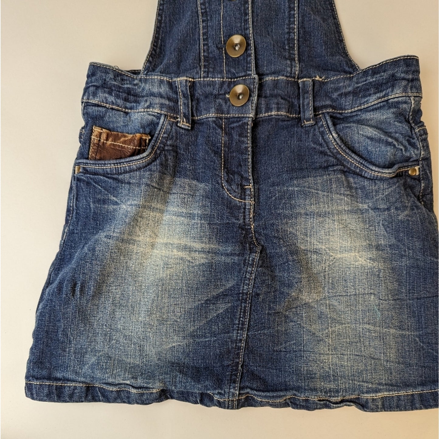 Next Girl's Denim Overall Dress - 12 yrs.