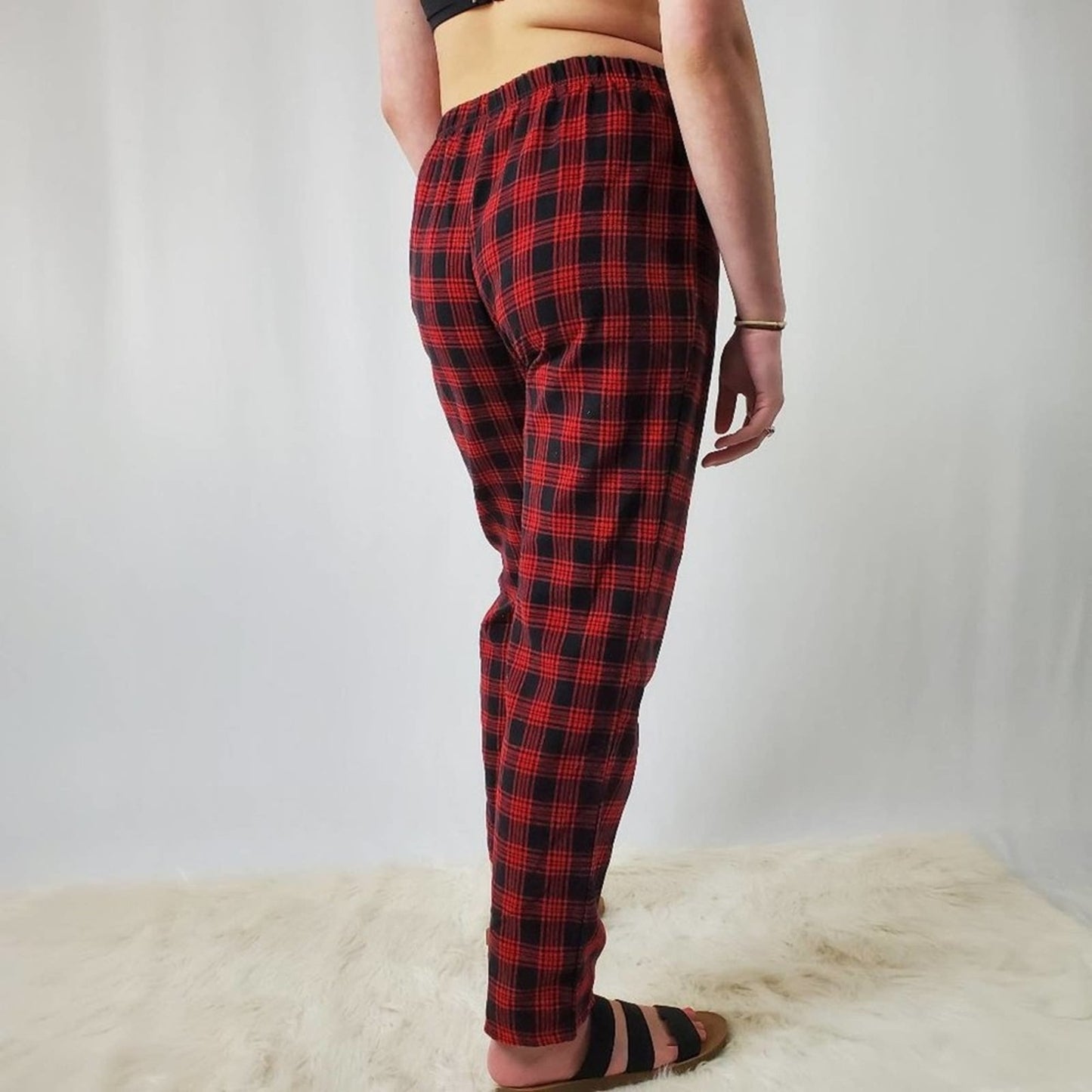 Red & Black Plaid Punk Rock Grunge Pants
