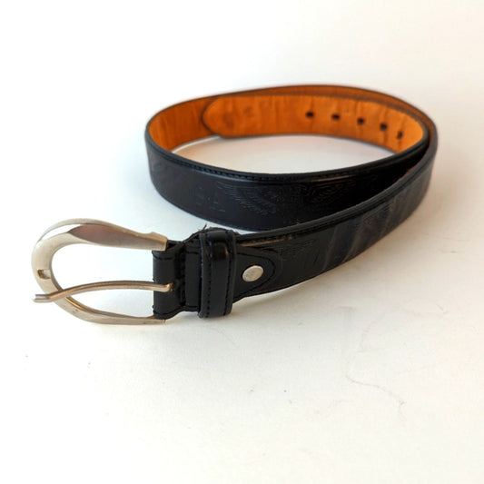 Vintage USA Eagle Leather Belt / Large