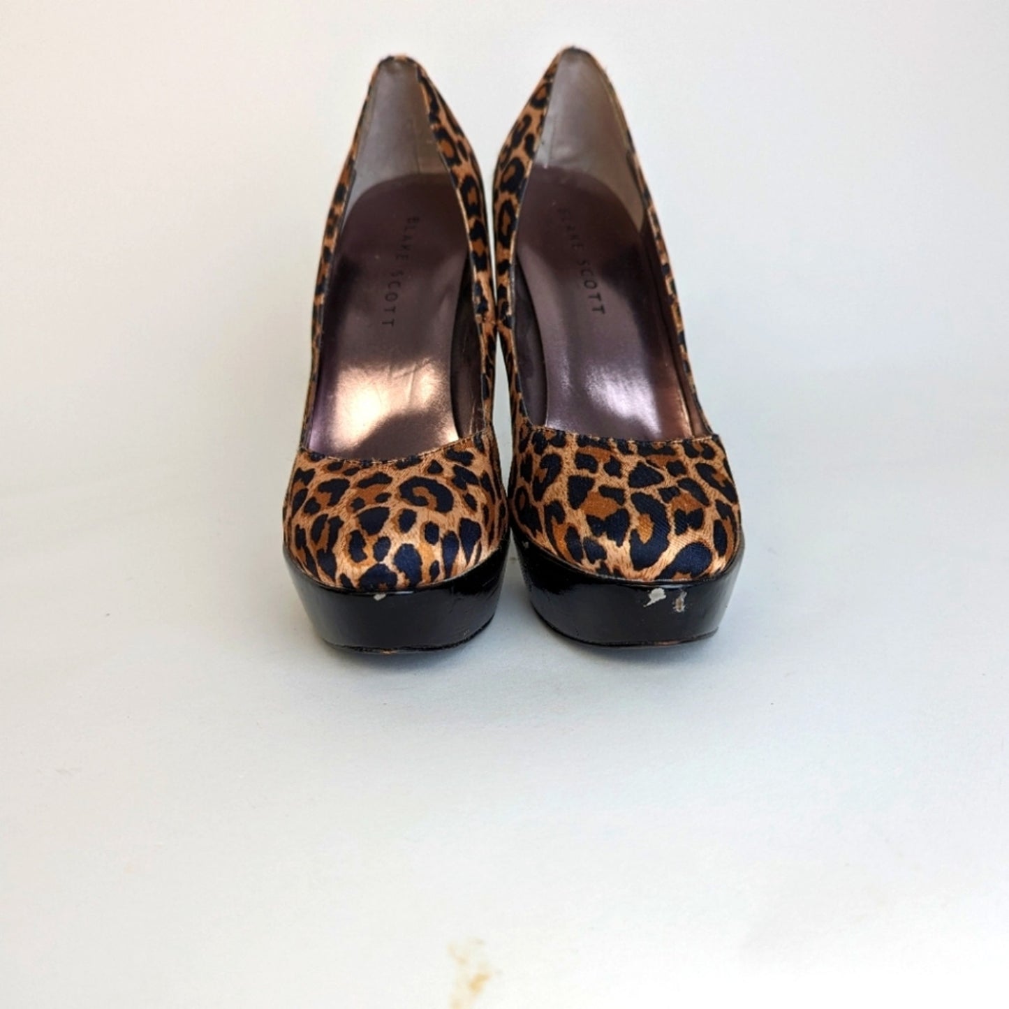 Blake Scott Platform Leopard Print Heels - 7.5