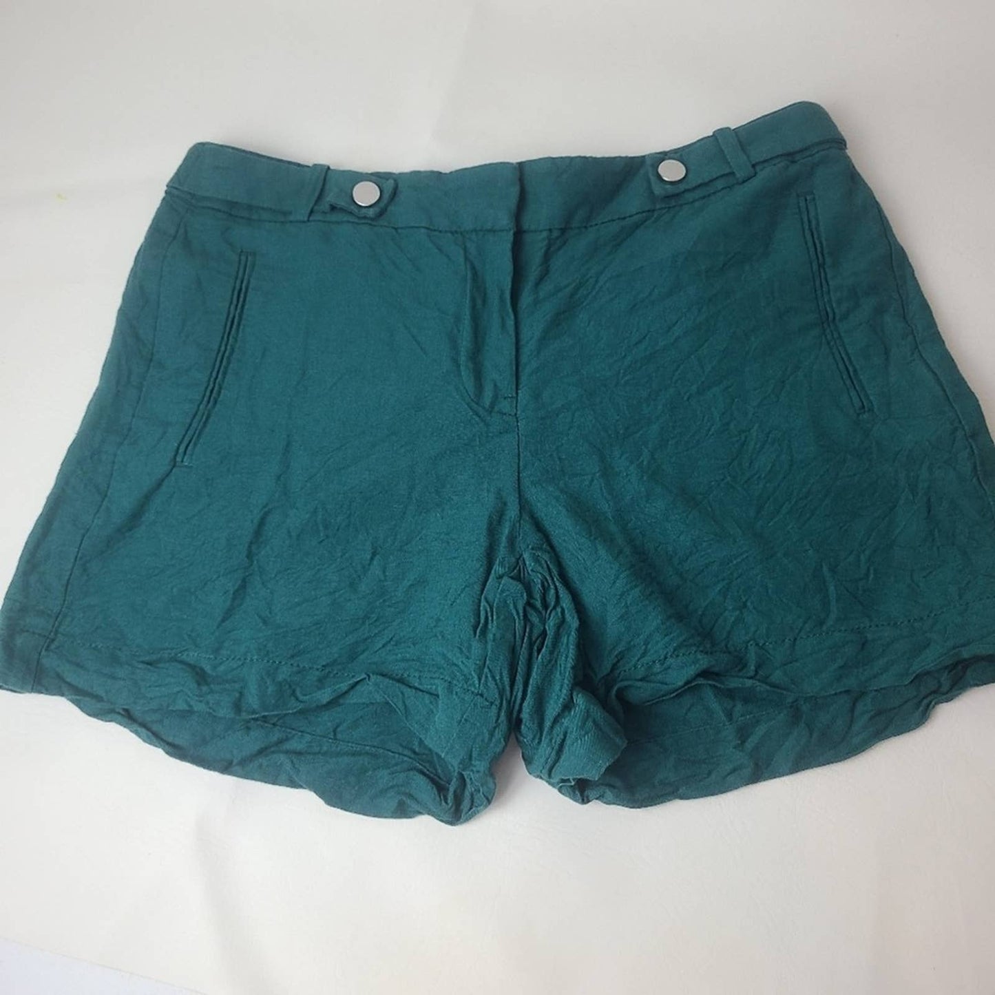 White House I Black Market Linen Shorts