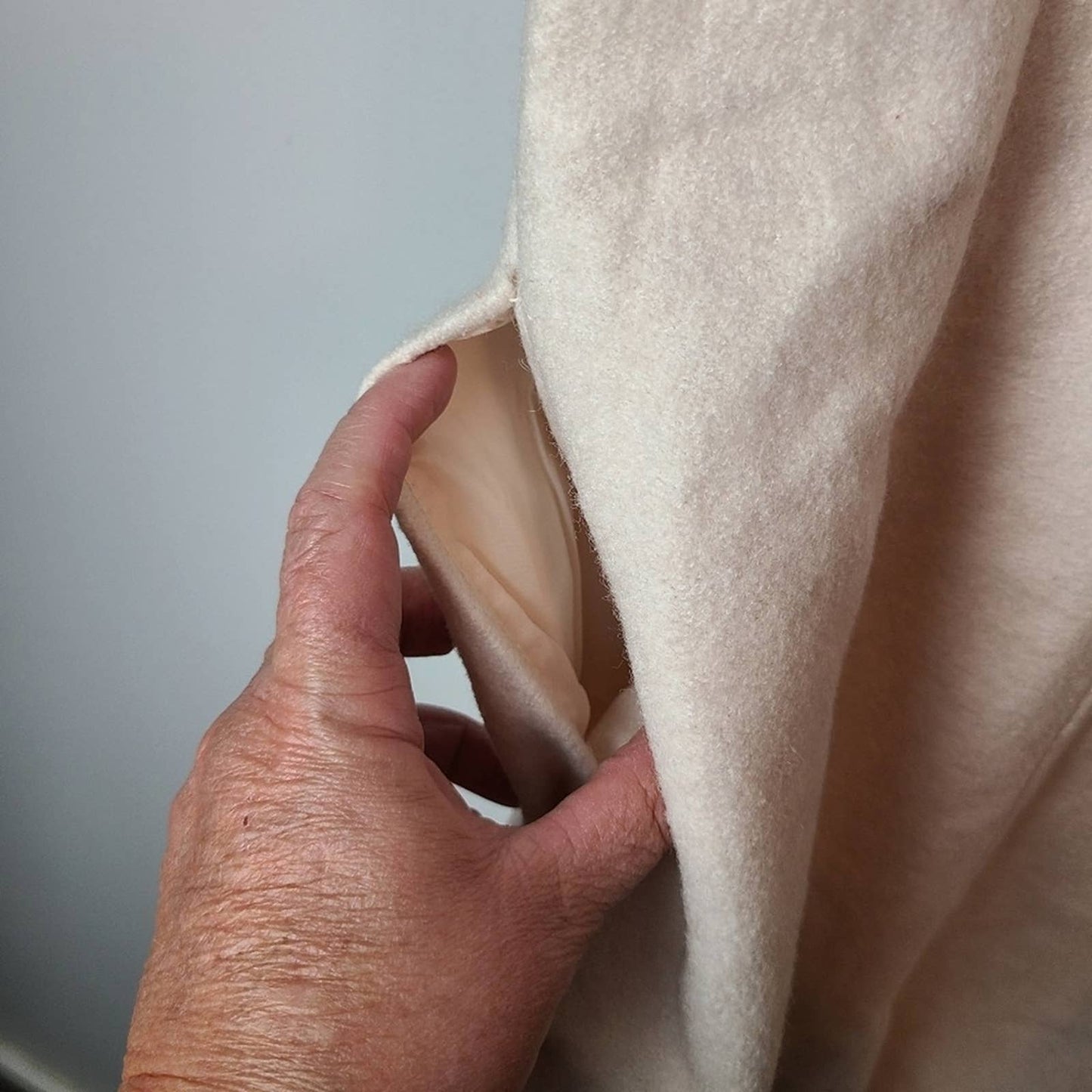 tulle Wool Military Cream Dress